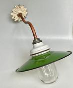 Lantaarn - Porselein, Glas, Koper - Franse zwanenhals lamp, Antiek en Kunst