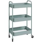 Multifunctionele Trolley Keukentrolley, 3 Planken, 4 Wielen,, Verzenden, Nieuw