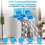 Costway XL Camping wasmachine met Dubbele Trommel 6,5 kg Was, Caravans en Kamperen, Kampeeraccessoires, Ophalen of Verzenden, Nieuw