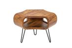 Retro salontafel ORGANIC LIVING 70cm Sheesham palissander, Huis en Inrichting, Tafels | Salontafels, Ophalen of Verzenden, Nieuw