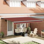 vidaXL Luifel uittrekbaar 4,5x3 m stof en aluminium oranje, Tuin en Terras, Zonneschermen, Verzenden, Nieuw