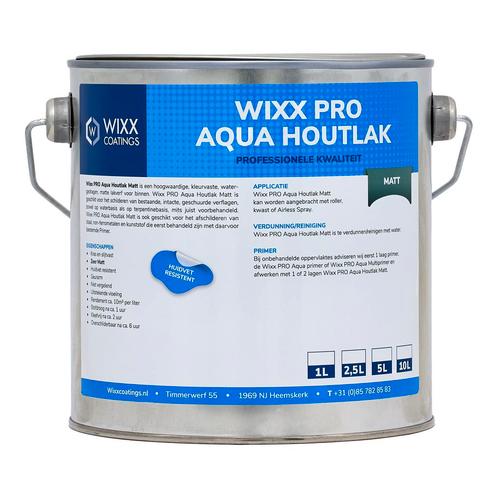 Wixx PRO Aqua Houtlak Matt Mengkleur 10L, Doe-het-zelf en Verbouw, Verf, Beits en Lak, Nieuw, Verzenden