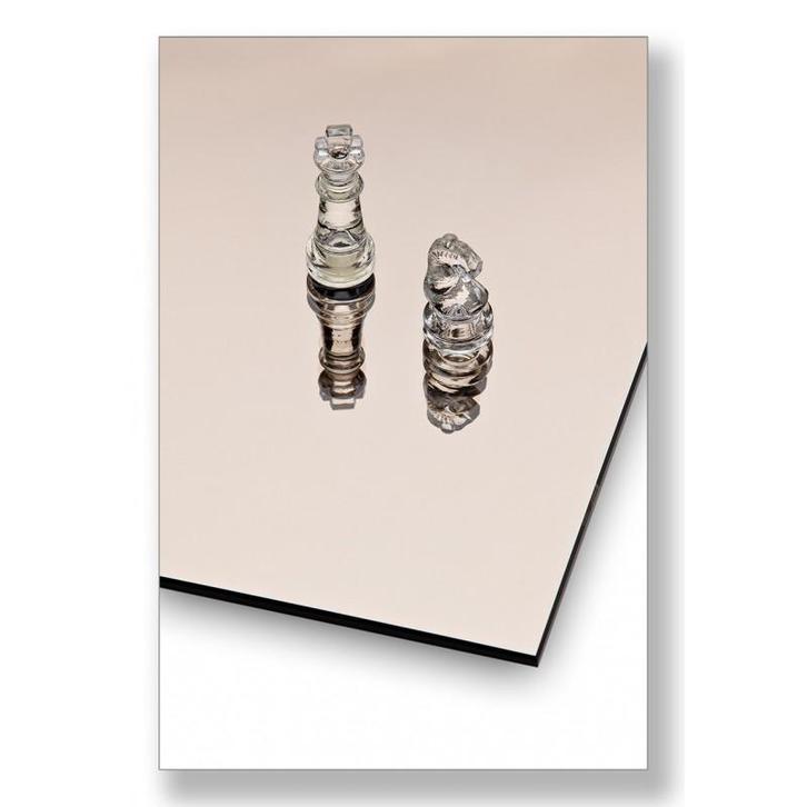 Spiegelwand 6 mm Verzilverd Brons, Doe-het-zelf en Verbouw, Glas en Ramen, Ophalen of Verzenden