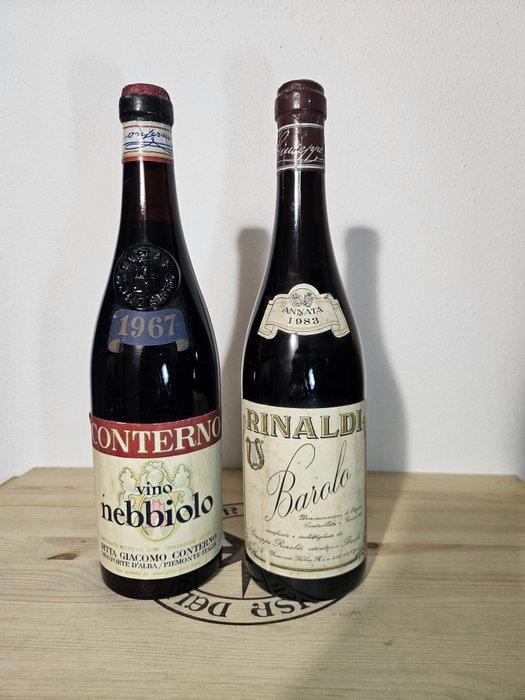 1983 Giuseppe Rinaldi Barolo & 1967 Giacomo Conterno, Verzamelen, Wijnen