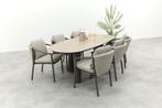 Taste Barolo/Denia 6-persoons organische tuinset 240x105 cm., Tuin en Terras, Tuinsets en Loungesets, Verzenden, Nieuw, Overige materialen