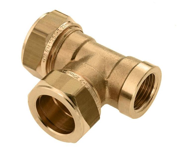 Bonfix Messing Knel x Knel x Binnendraad T-koppeling | 15 x, Doe-het-zelf en Verbouw, Verwarming en Radiatoren, Radiator, Nieuw