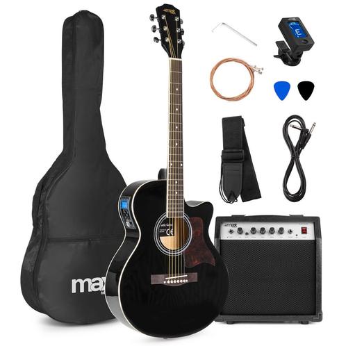 Retourdeal - MAX ShowKit elektrisch akoestische gitaarset 40, Muziek en Instrumenten, Snaarinstrumenten | Gitaren | Elektrisch