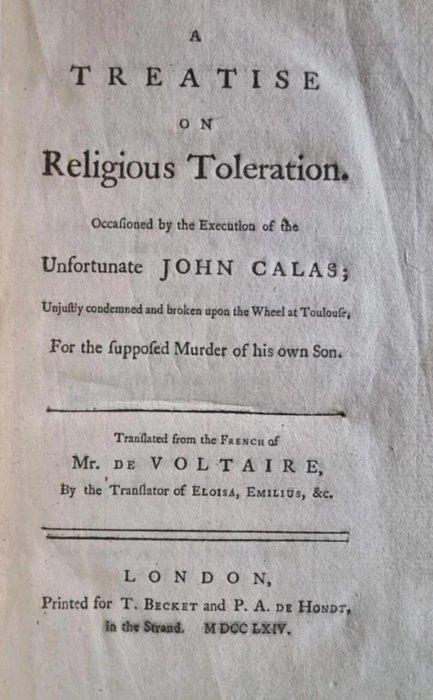 Voltaire - 1764 Voltaire – Treatise on Religious Toleration, Antiek en Kunst, Antiek | Boeken en Bijbels