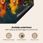 KitchenYeah® Inductie beschermer 60x52 cm - Kruiden - Lepels, Ophalen of Verzenden, Zo goed als nieuw