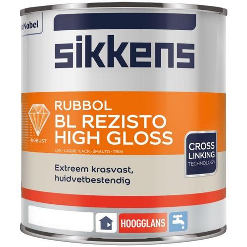 Sikkens Rubbol BL Rezisto High Gloss - 1 liter, Doe-het-zelf en Verbouw, Verf, Beits en Lak, Nieuw, Verzenden