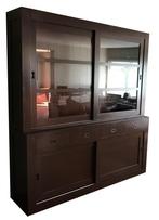 Buffetkast design retro bruin - oranje, Huis en Inrichting, Kasten | Buffetkasten, Ophalen of Verzenden, Nieuw