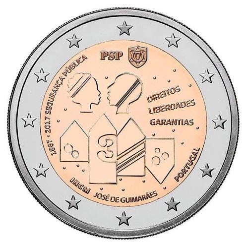 Portugal 2 Euro Politie 2017, Postzegels en Munten, Munten | Europa | Euromunten, Verzenden