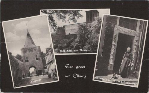 ELBURG - Meerluik een groet uit Elburg, Verzamelen, Ansichtkaarten | Nederland, Verzenden