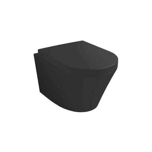 Rimless Wandcloset BWS Mark Mat Zwart PK Met Toiletzitting, Doe-het-zelf en Verbouw, Sanitair, Overige typen, Nieuw, Ophalen of Verzenden