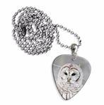 Plectrum ketting of sleutelhanger van een witte Uil, Verzamelen, Ophalen of Verzenden, Nieuw