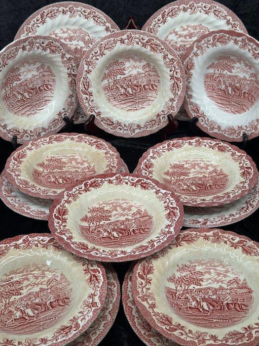 Myotts Country Life – Staffordshire England, - Eetservies -, Antiek en Kunst, Antiek | Meubels | Tafels