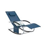 2dekans | SoBuy - Loungestoel Tuinstoel - marineblauw, Huis en Inrichting, Fauteuils, Ophalen of Verzenden, Zo goed als nieuw