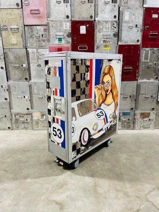 Driessen - Trolleys van luchtvaartmaatschappijen - Een door, Antiek en Kunst, Antiek | Wandborden en Tegels