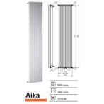 Designradiator Aika 1800 x 400 mm Wit structuur, Ophalen of Verzenden, Nieuw, Overige typen
