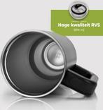 HI NATURE™ Luxe RVS Thermosbeker met Handvat en Rietje 1.2, Huis en Inrichting, Keuken | Tupperware, Ophalen of Verzenden, Gebruikt