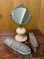 Kaptafelset (3) - Albast - set de toilette, Antiek en Kunst