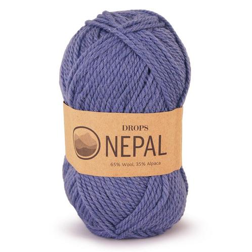 DROPS Nepal Uni Colour - 6314 denimblauw - Wol Garen, Hobby en Vrije tijd, Breien en Haken, Ophalen of Verzenden