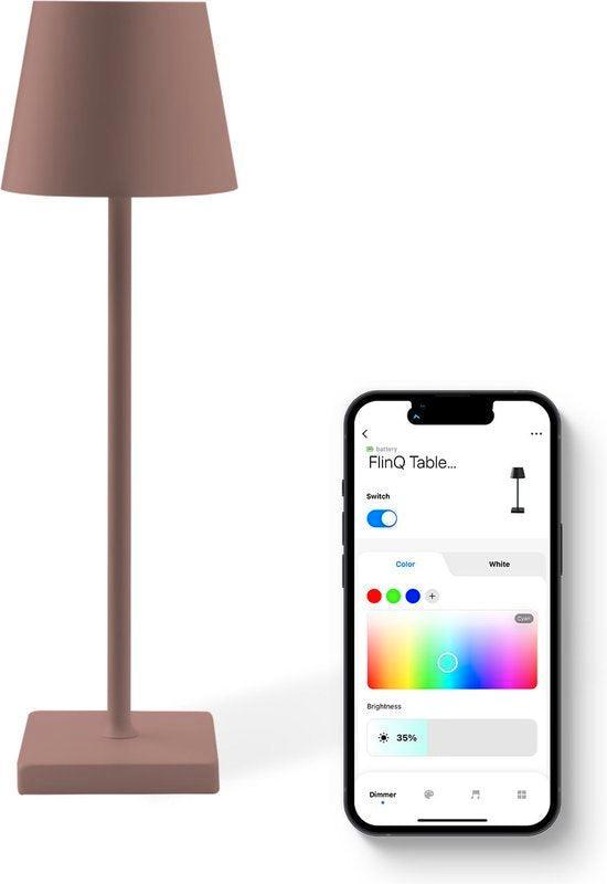 2dekans | FlinQ Smart Tafellamp Nova - Oplaadbaar en met, Huis en Inrichting, Lampen | Losse lampen, Zo goed als nieuw, Ophalen of Verzenden