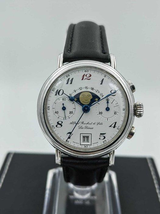 Alfred Rochat & Fils - Moonphase Calendar - Zonder, Sieraden, Tassen en Uiterlijk, Horloges | Heren
