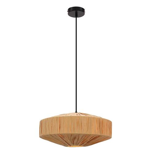 Papieren hanglamp bruin, Daisy, Huis en Inrichting, Lampen | Hanglampen, Nieuw, Metaal, 75 cm of meer, Ophalen of Verzenden