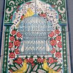 Prachtig muurpaneel van Tunesisch keramiek – met de hand