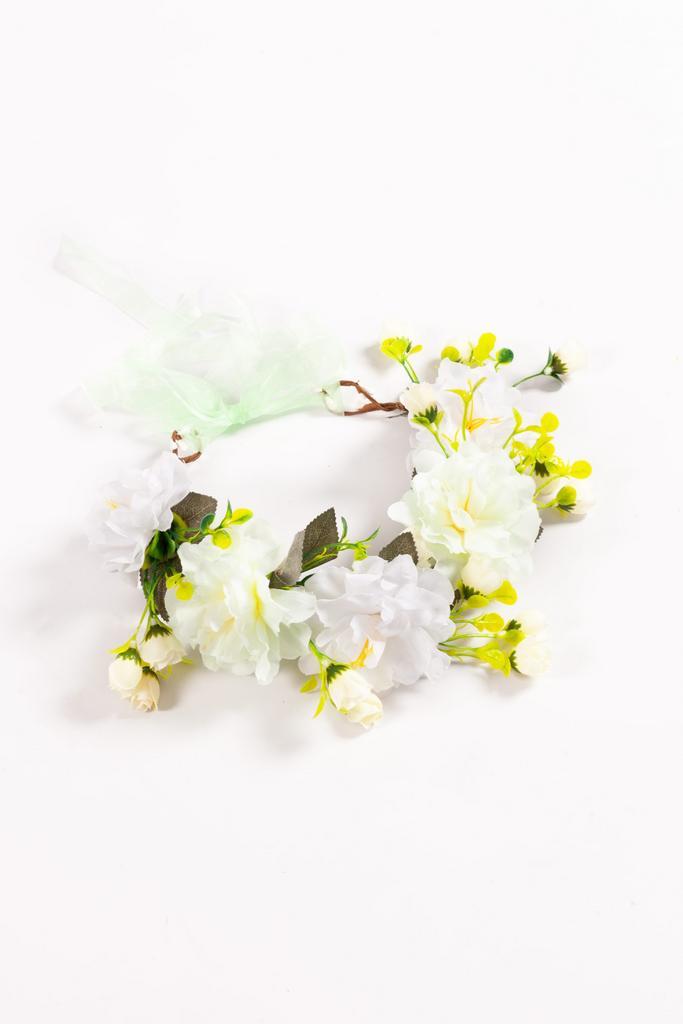 Grote Bloemenkrans Wit Bloemen Haarband Diadeem Bruiloft Elf, Kleding | Dames, Carnavalskleding en Feestkleding, Accessoires, Nieuw