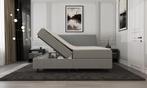 Mörgenn Opberg Boxspring Lichtgrijs 180x200, Verzenden, Nieuw, Overige kleuren, Modern