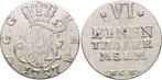 1/6 taler, daalder 1757 Mecklenburg-strelitz Adolf Friedr..., Verzenden
