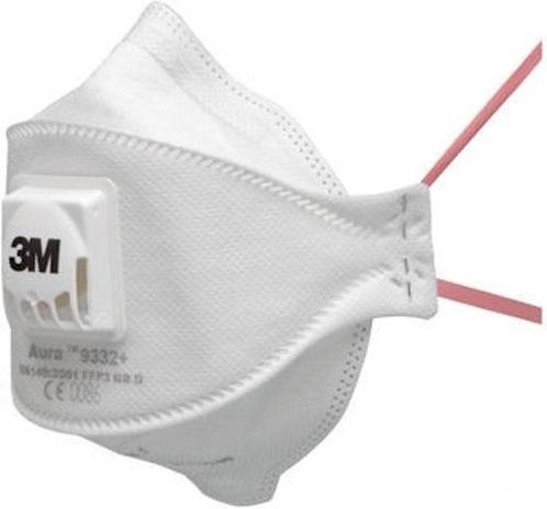 FFP3 - Stofmasker Aura 9332+ (Stofmaskers, Gereedschap), Doe-het-zelf en Verbouw, Schildersmaterialen, Overige typen, Nieuw, Ophalen of Verzenden