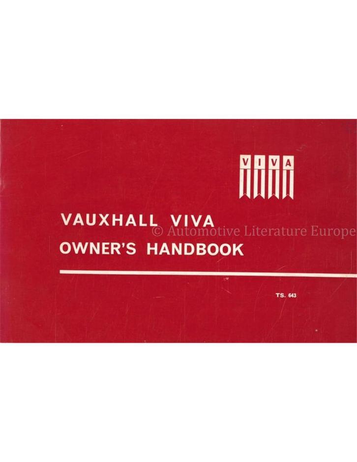 1963 VAUXHALL VIVA INSTRUCTIEBOEKJE ENGELS, Auto diversen, Handleidingen en Instructieboekjes