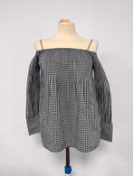 Zara Basic Off-Shoulder Gingham Top, Verzenden, Nieuw