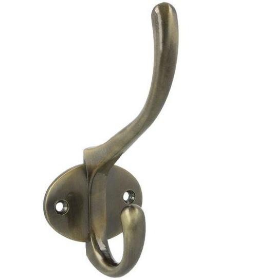 Kapstokhaak 135x58 mm zamak antiek brons, Huis en Inrichting, Woonaccessoires | Kapstokken, Nieuw, Ophalen of Verzenden
