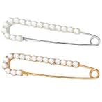 Fako Bijoux - Sierspeld / Sjaalspeld Set - Mini Parels Strip, Sieraden, Tassen en Uiterlijk, Broches, Verzenden, Nieuw