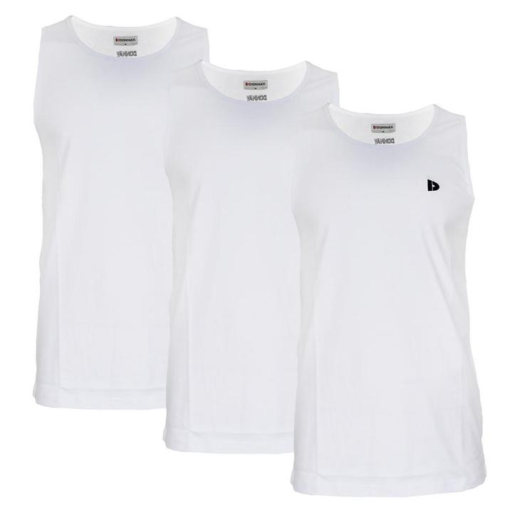 Donnay Donnay Heren - 3-Pack - Singlet James - Wit, Kleding | Heren, T-shirts, Nieuw, Verzenden