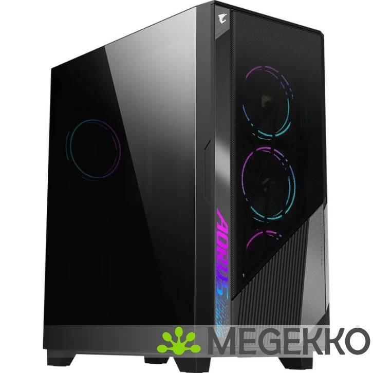 GIGABYTE GB-AC500G ST computerbehuizing Midi Tower Zwart, Computers en Software, Computerbehuizingen, Nieuw, Verzenden