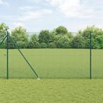 vidaXL Gelaste Draad Fence met 7 Spike Palen Groen 1.6x10 m, Verzenden, Nieuw, IJzer