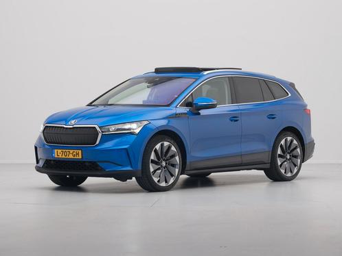 Zakelijke Lease |  Škoda Enyaq iV 80 First Edition High, Auto's, Skoda, Dealer onderhouden, Lease, Zwart, Automaat, SUV of Terreinwagen