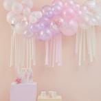 Ballonboog Set Pastel Parel & Ivoor Met Slingers, Hobby en Vrije tijd, Feestartikelen, Ophalen of Verzenden, Nieuw