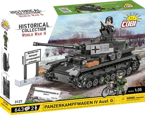 COBI 3127 PANZERKAMPFWAGEN IV AUSF (Leger bouwsets), Kinderen en Baby's, Speelgoed | Bouwstenen, Nieuw, Verzenden