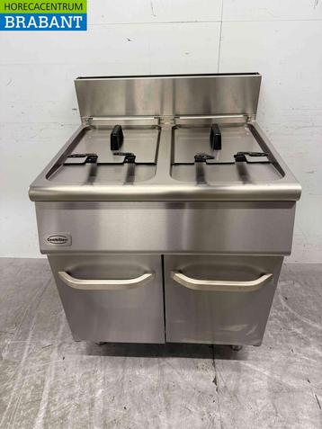 RVS Combisteel Dubbele Friteuse Frituur 2 x 15 Liter GAS beschikbaar voor biedingen