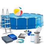 Intex Zwembad + Pomp & Ladder - Tweedekansje - 40% Korting, 120 cm of meer, Rond, Nieuw, Ophalen of Verzenden