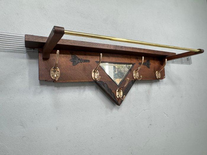 Amsterdamse school kapstok met 5 karakteristieke haken -, Antiek en Kunst, Kunst | Designobjecten
