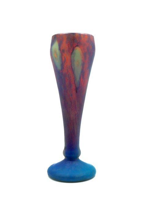 Daum Nancy - Vaas - Zeldzame Art Nouveau gemarmerde “Nuagé”, Antiek en Kunst, Antiek | Glas en Kristal