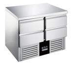 GGM Gastro | Koelwerkbank PREMIUM - 900x700mm - 4 laden |, Verzenden, Nieuw in verpakking