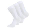 3 paar Basic Herensokken - Naadloos - Wit, Verzenden, Nieuw